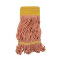 Unisan 5 in Looped-End Wet Mop, Orange, Cotton/Synthetic, PK12, UNS 501OR UNS 501OR